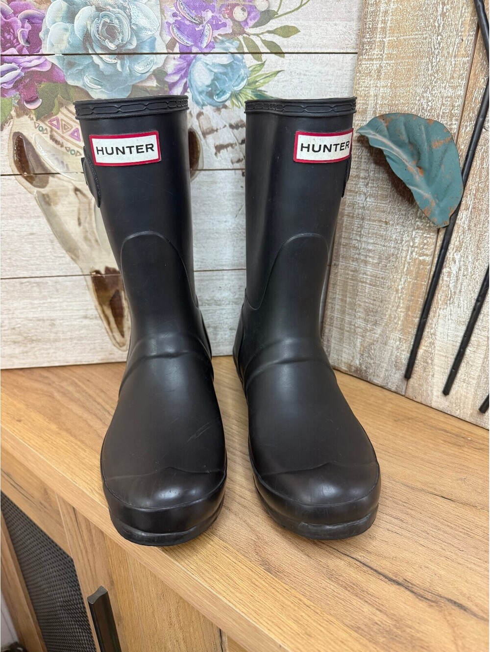 Hunter Original Black Rubber Rain Boots Size 37 EU (6.5 US)